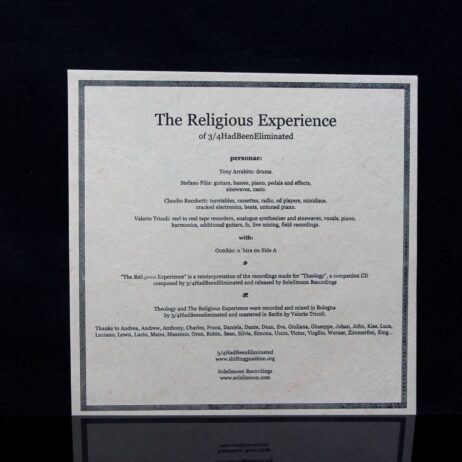 3/4HADBEENELIMINATED - The Religious Experience - LP